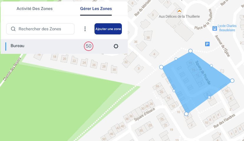 Géofencing véhicule – zones et alertes automatiques Geosuivi