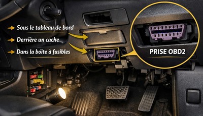 Installation balise GPS Geosuivi sur véhicule de flotte